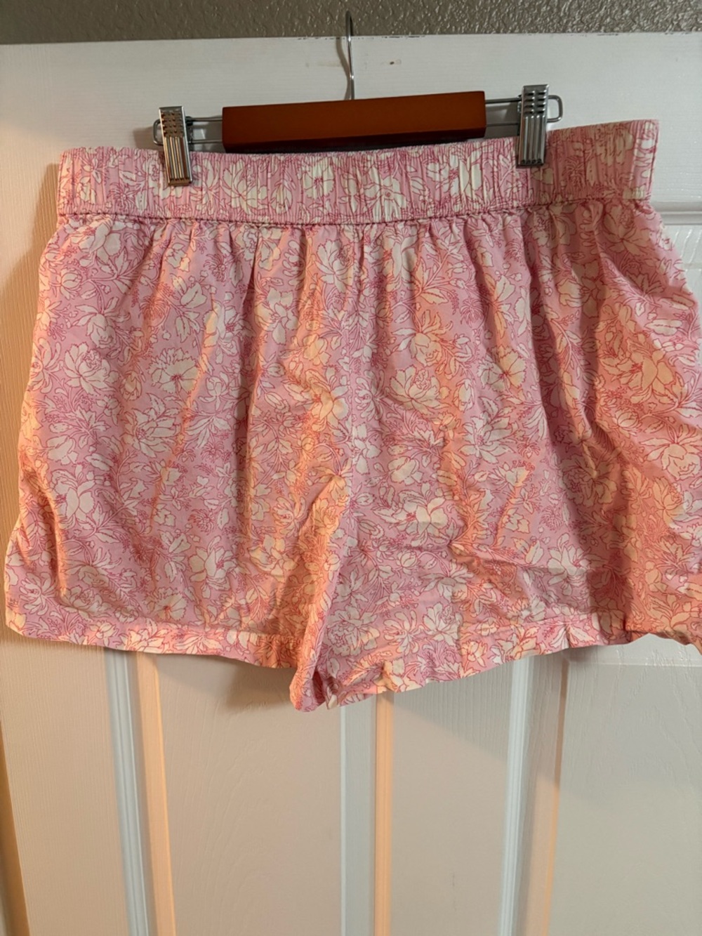 J. Crew Pink & Cream Floral Pajama Shorts - Picture 4 of 4